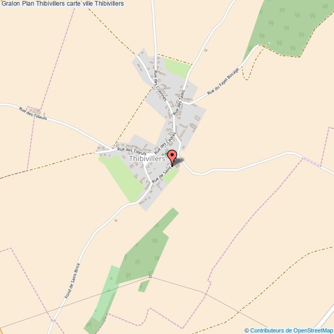 Plan Thibivillers carte ville Thibivillers