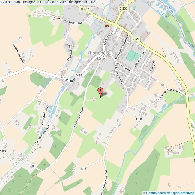 Plan ThorignésurDué carte ville ThorignésurDué