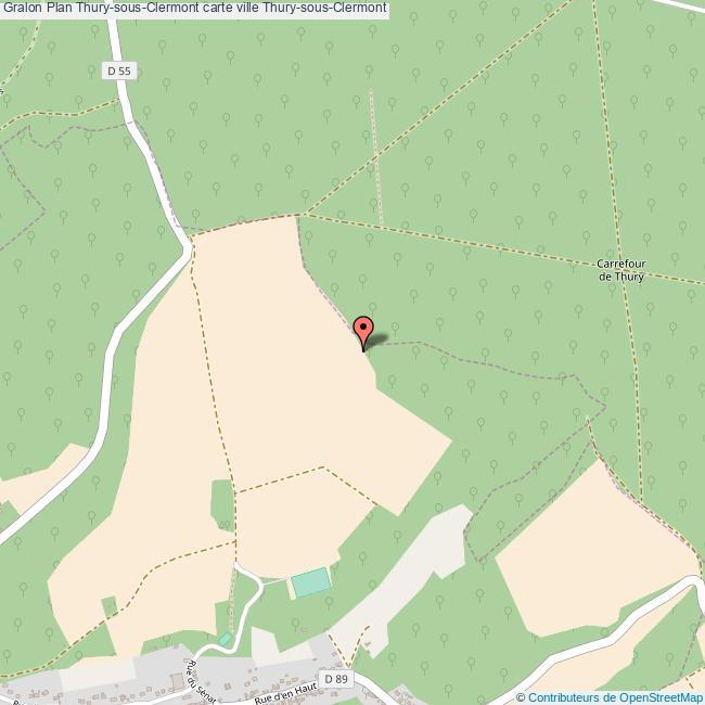 Plan ThurysousClermont carte ville ThurysousClermont