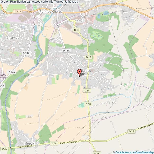 plan Tignieu-Jameyzieu