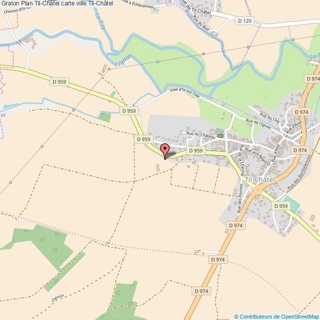 Plan Til Chatel Carte Ville Til Chatel