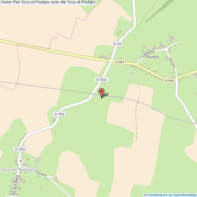 Plan TorcyetPouligny carte ville TorcyetPouligny