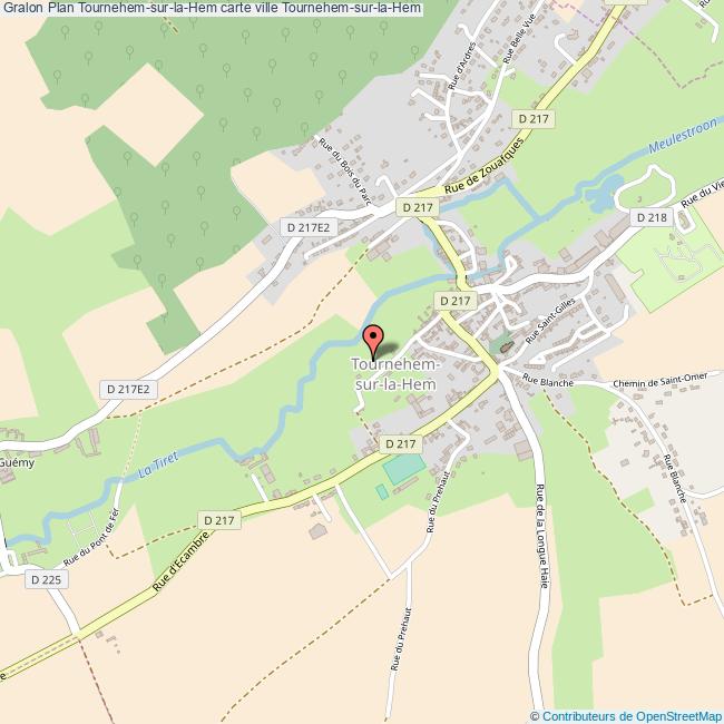Plan TournehemsurlaHem carte ville TournehemsurlaHem