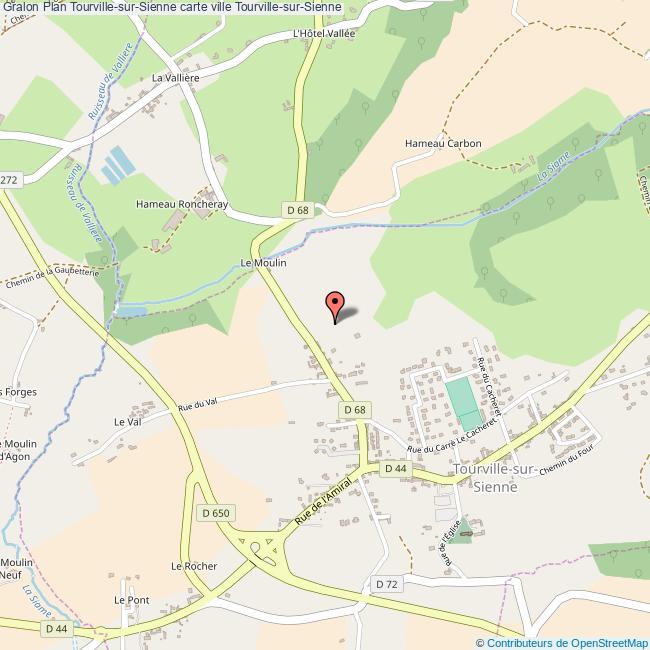 Plan TourvillesurSienne carte ville TourvillesurSienne