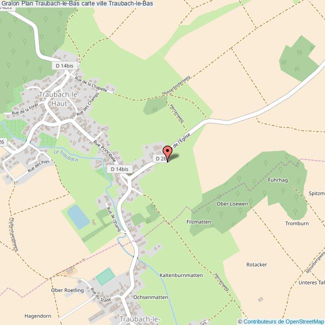 Plan TraubachleBas carte ville TraubachleBas