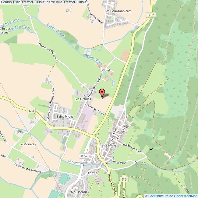 plan ville Treffort-Cuisiat