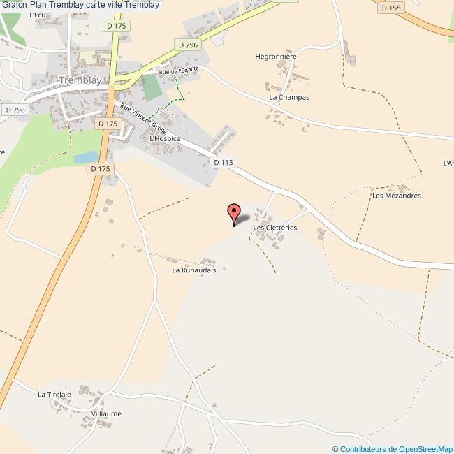 Plan Tremblay carte ville Tremblay