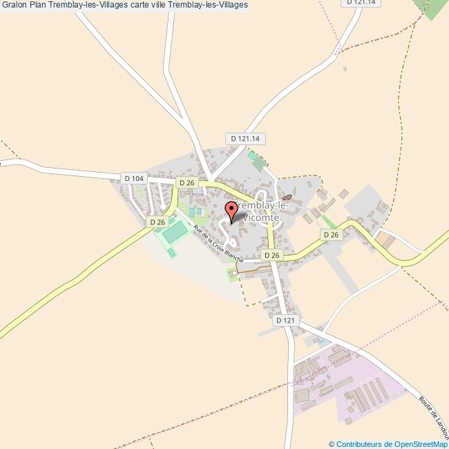 Plan TremblaylesVillages carte ville TremblaylesVillages