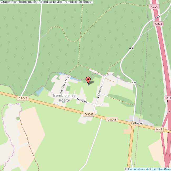 Plan TrembloislèsRocroi carte ville TrembloislèsRocroi