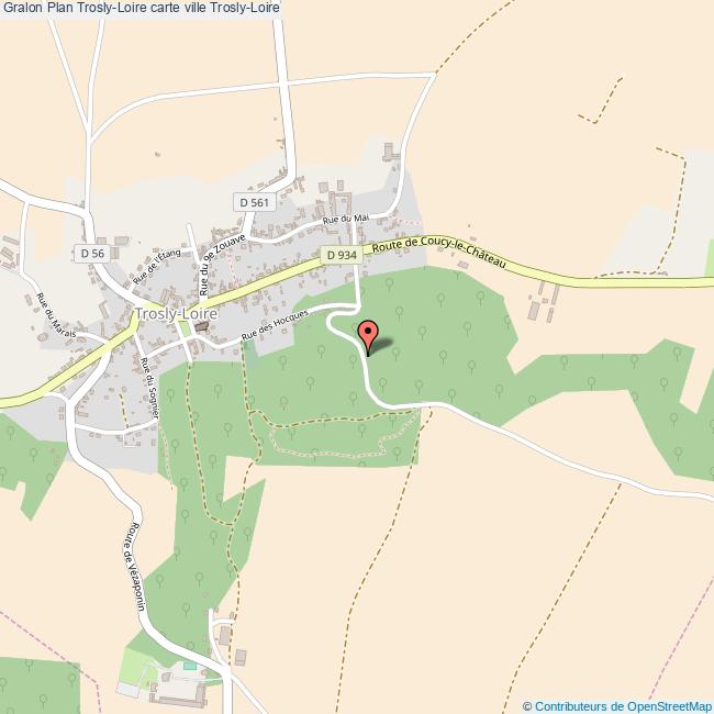 Plan TroslyLoire carte ville TroslyLoire