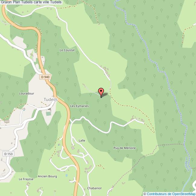 Plan Tudeils carte ville Tudeils