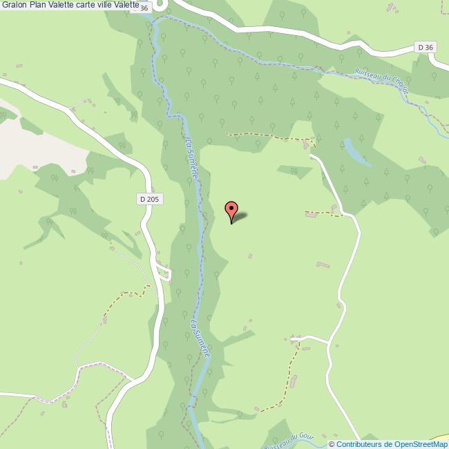 Plan Valette carte ville Valette