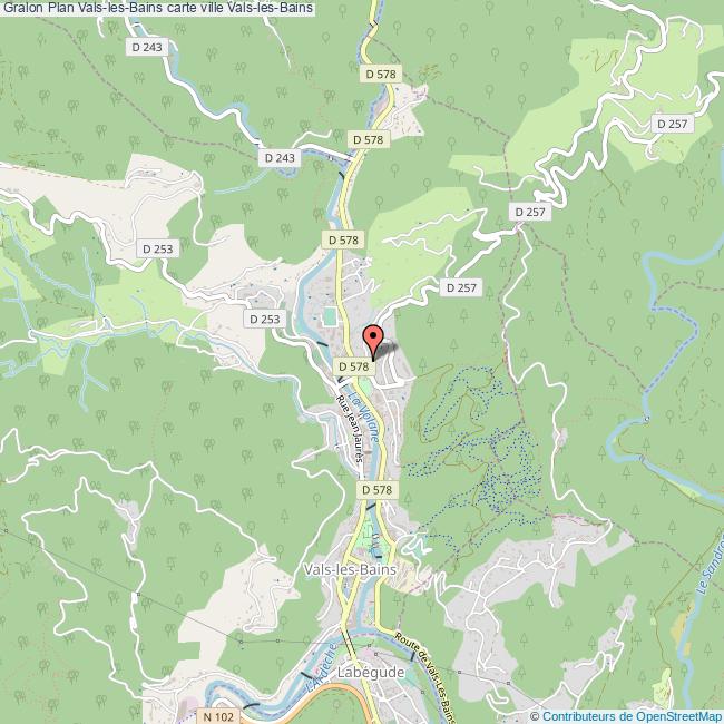 plan ville Vals-les-Bains