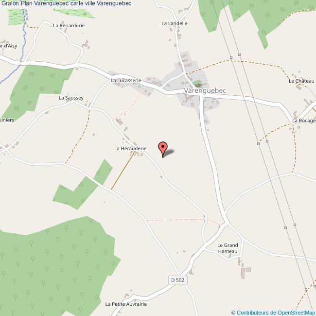 Plan Varenguebec carte ville Varenguebec