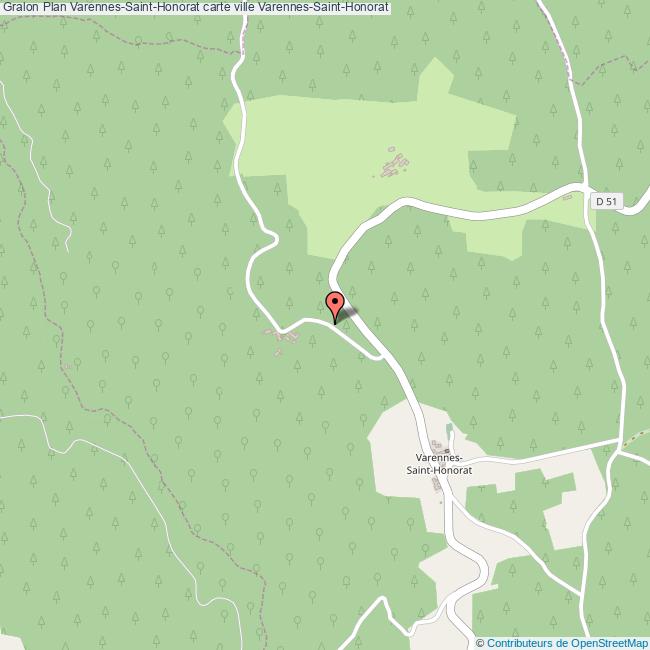 Plan VarennesSaintHonorat carte ville VarennesSaintHonorat
