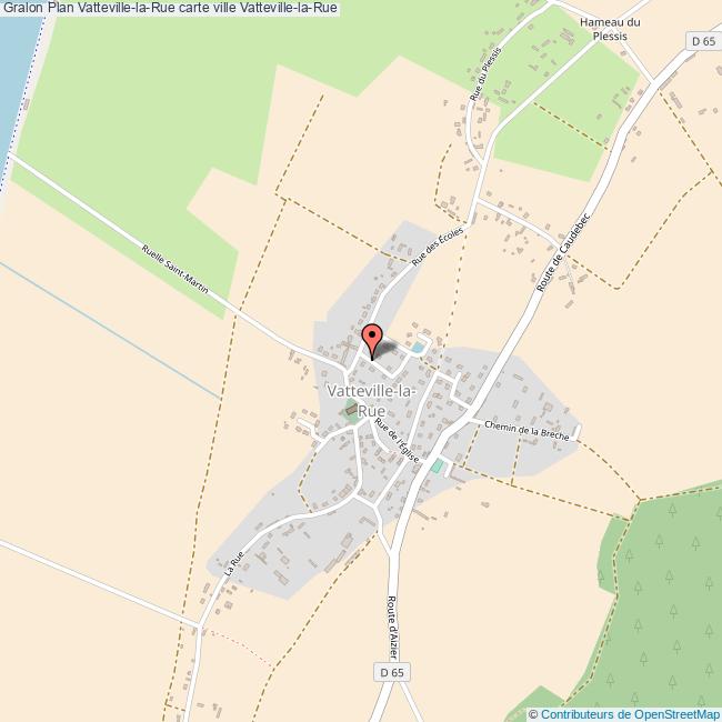 Plan VattevillelaRue carte ville VattevillelaRue