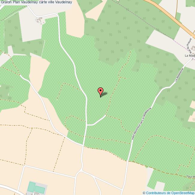 Plan Vaudelnay carte ville Vaudelnay