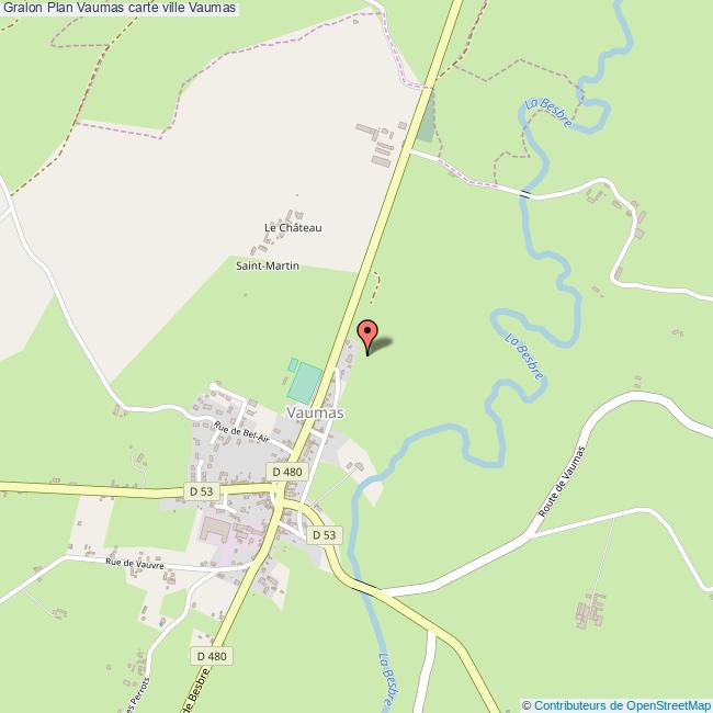 Plan Vaumas carte ville Vaumas