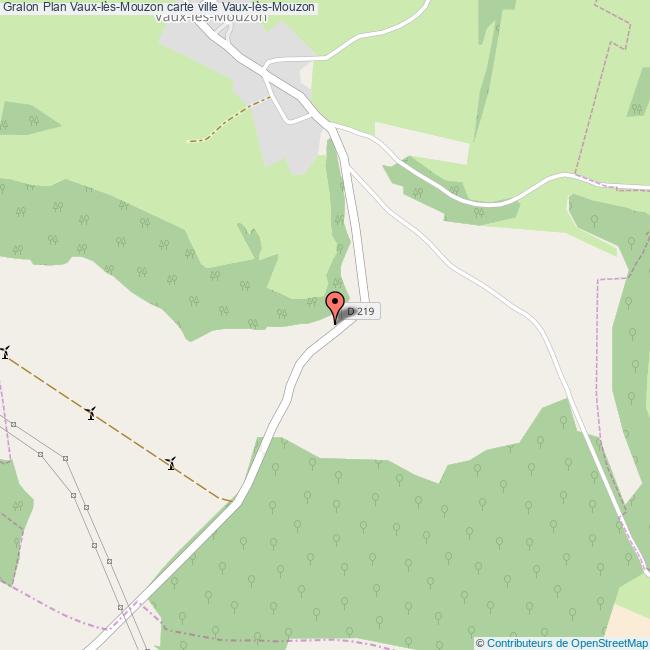 Plan VauxlèsMouzon carte ville VauxlèsMouzon