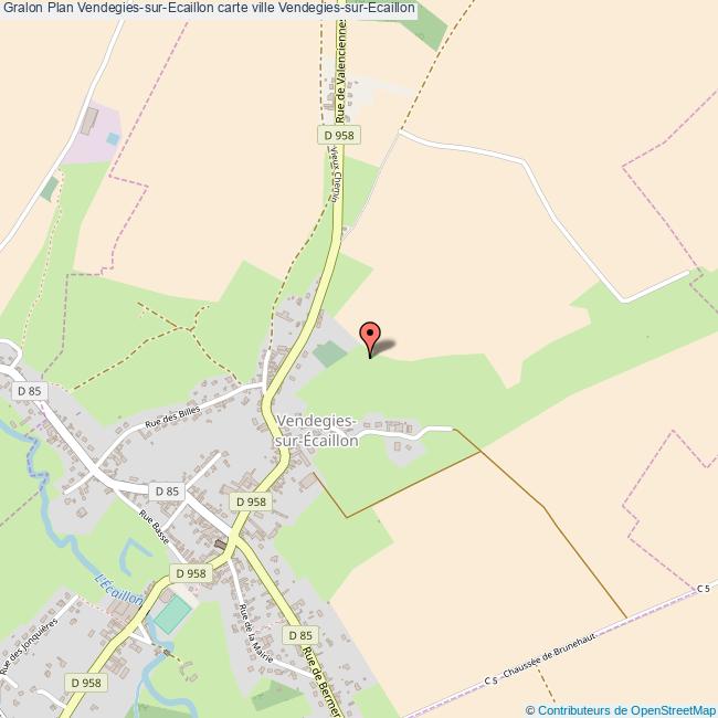 Plan VendegiessurEcaillon carte ville VendegiessurEcaillon