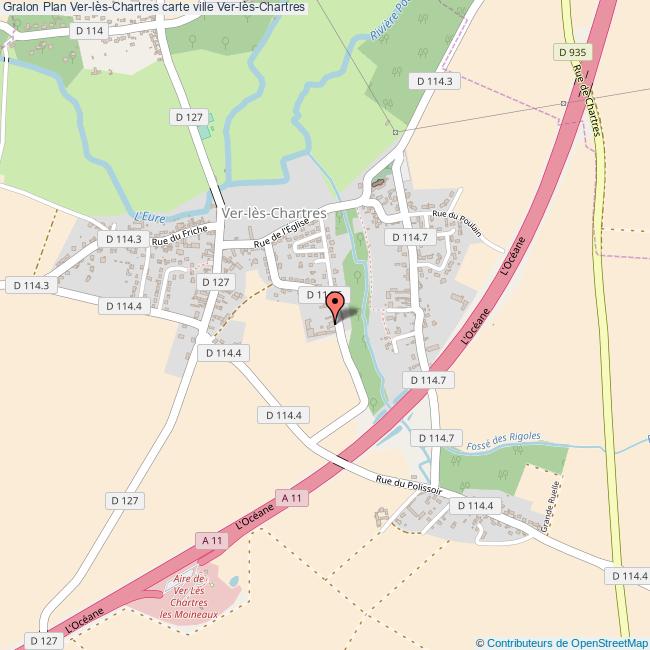 Plan VerlèsChartres carte ville VerlèsChartres
