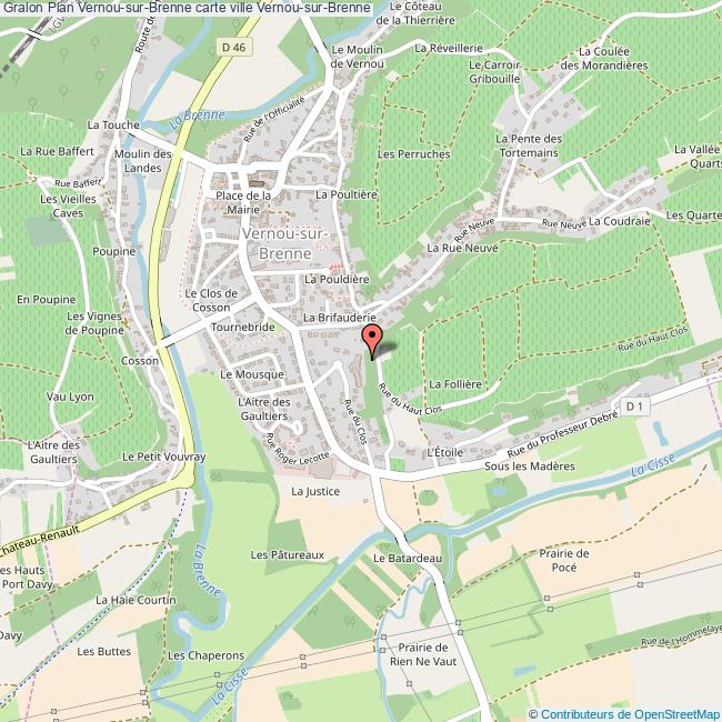 plan Vernou-sur-Brenne