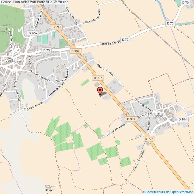 Plan Vertaizon carte ville Vertaizon