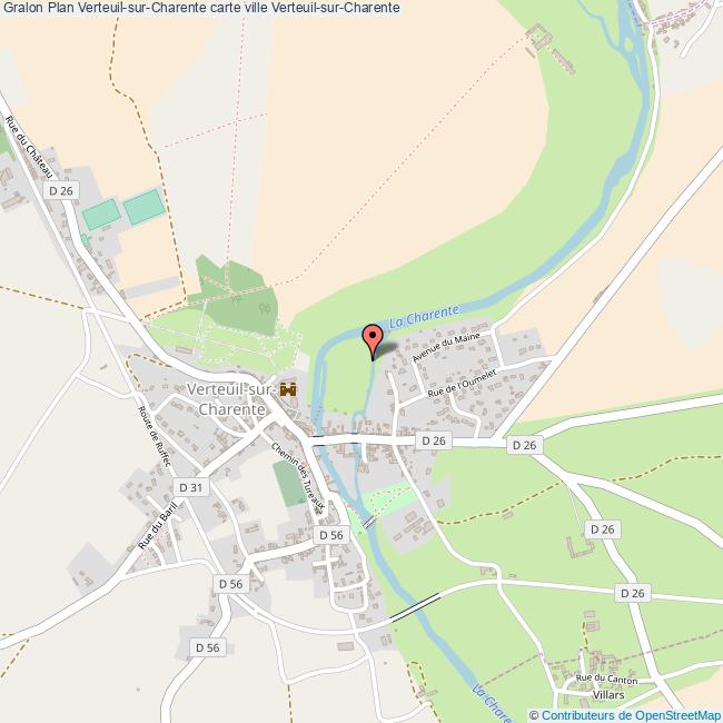 plan Verteuil-sur-Charente