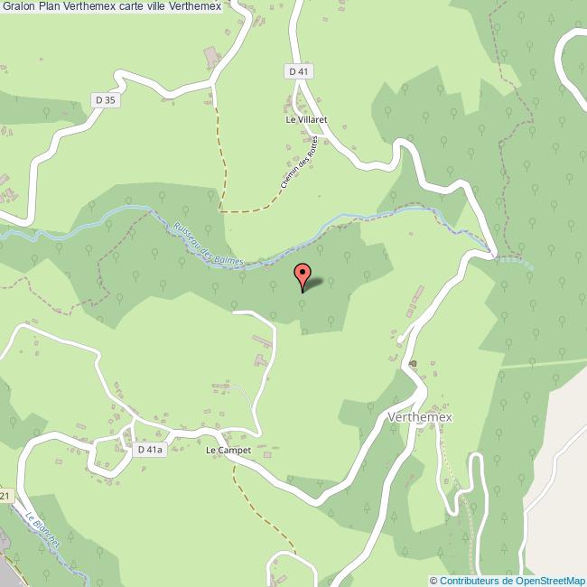 Plan Verthemex carte ville Verthemex