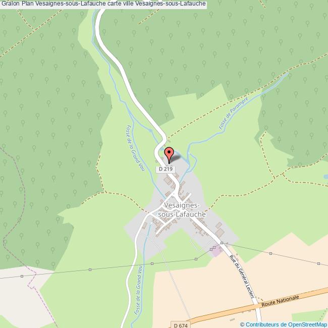 Plan VesaignessousLafauche carte ville VesaignessousLafauche