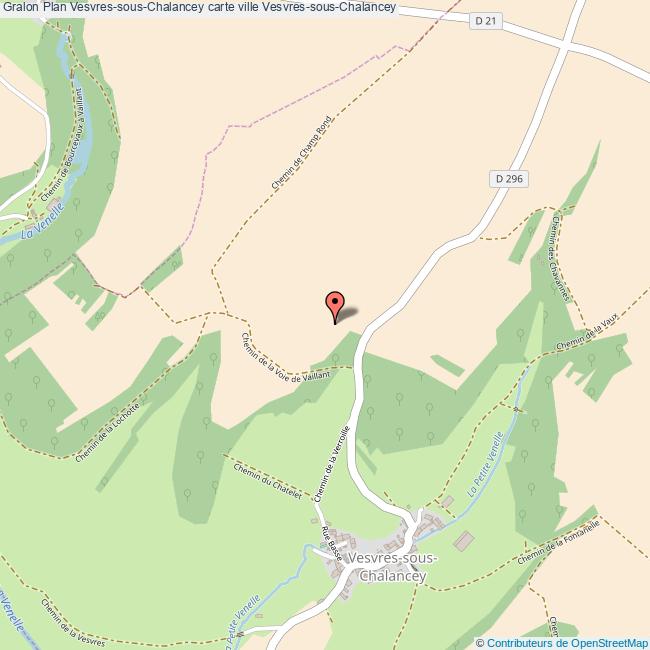 Plan VesvressousChalancey carte ville VesvressousChalancey