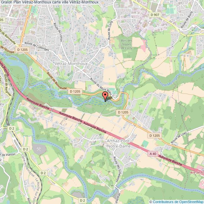 plan Vétraz-Monthoux