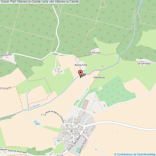 Plan VillaineslaCarelle carte ville VillaineslaCarelle