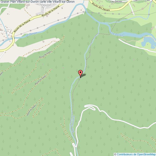 Plan VillardsurDoron carte ville VillardsurDoron