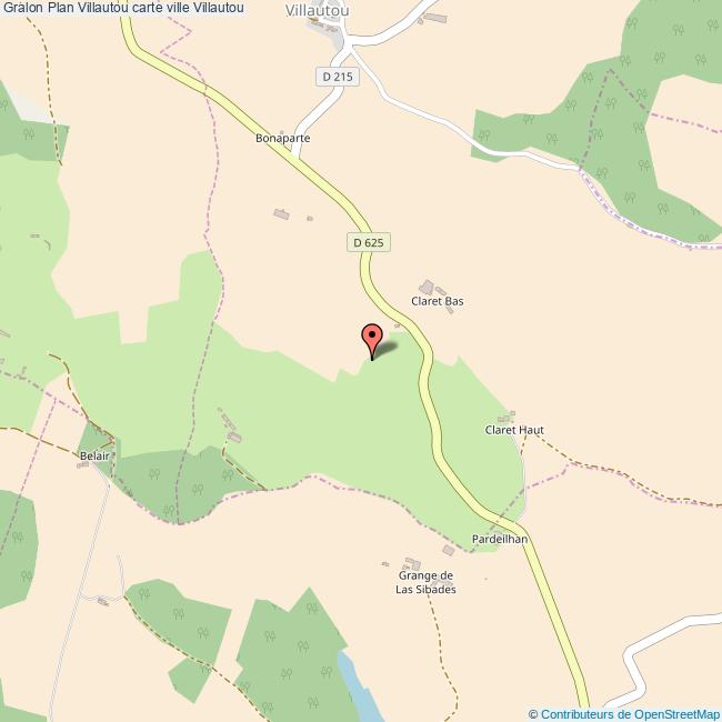 Plan Villautou carte ville Villautou