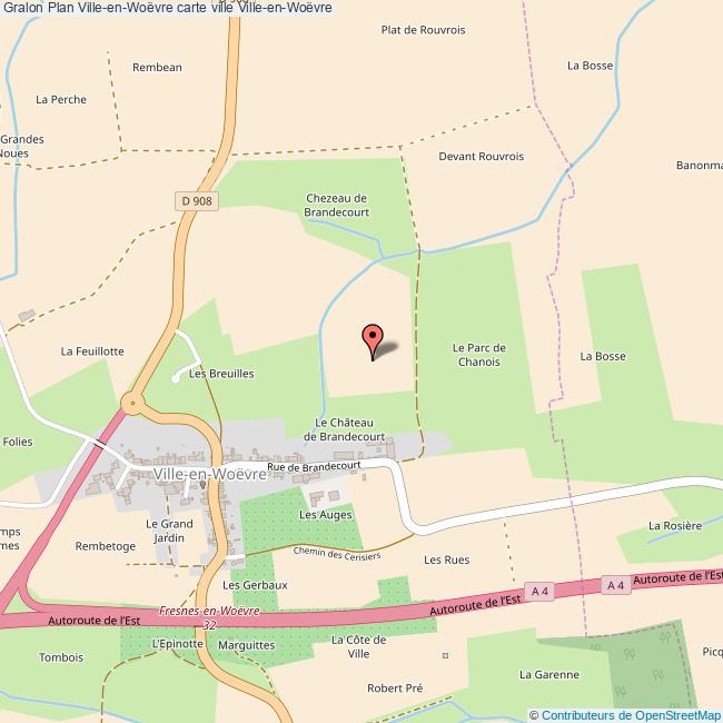 Plan VilleenWoëvre carte ville VilleenWoëvre