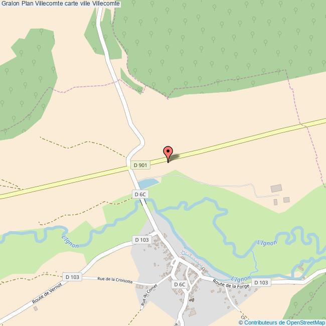 plan ville Villecomte