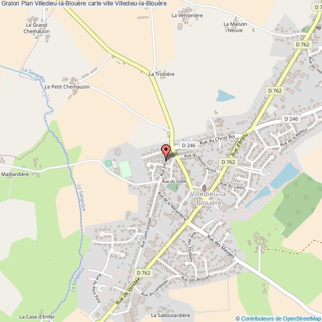 plan Villedieu-la-Blouère