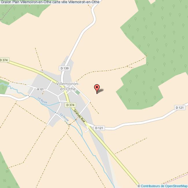 Plan VillemoironenOthe carte ville VillemoironenOthe