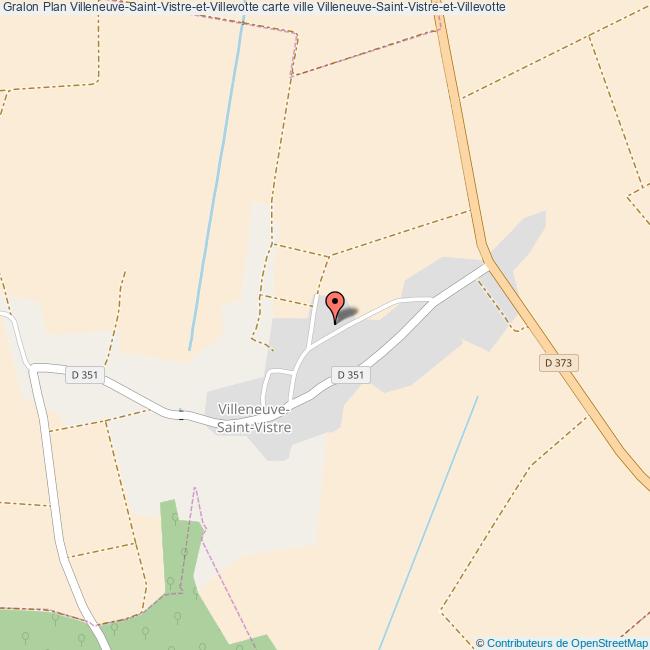 Plan VilleneuveSaintVistreetVillevotte carte ville VilleneuveSaint