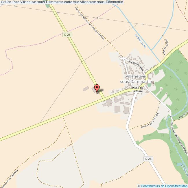 plan Villeneuve-sous-Dammartin