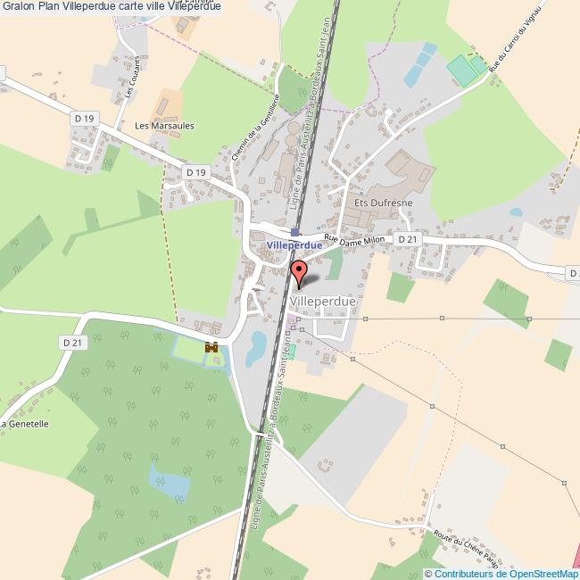 Plan Villeperdue carte ville Villeperdue