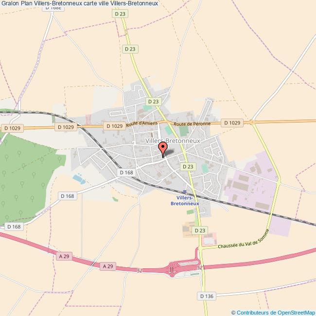 plan ville Villers-Bretonneux