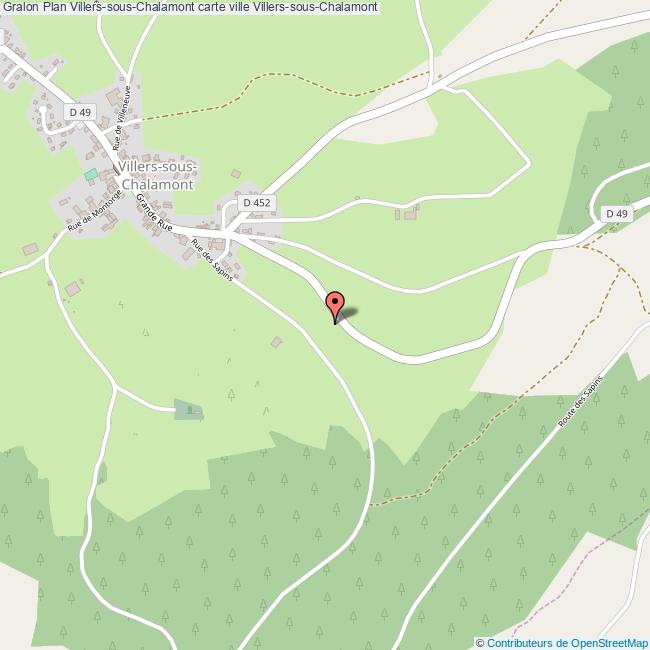 Plan VillerssousChalamont carte ville VillerssousChalamont