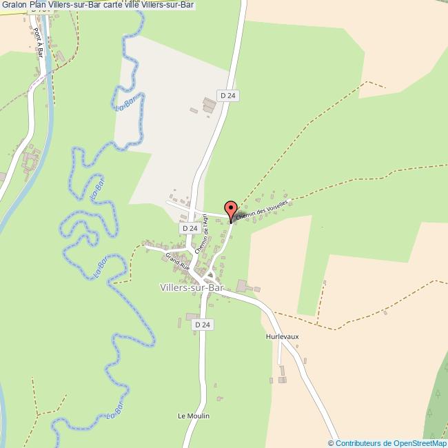 Plan VillerssurBar carte ville VillerssurBar