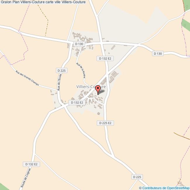 Plan VilliersCouture carte ville VilliersCouture