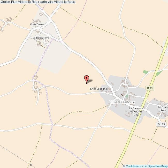 Plan VilliersleRoux carte ville VilliersleRoux