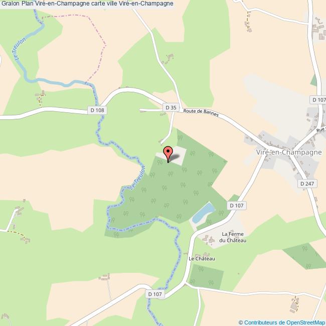 Plan ViréenChampagne carte ville ViréenChampagne