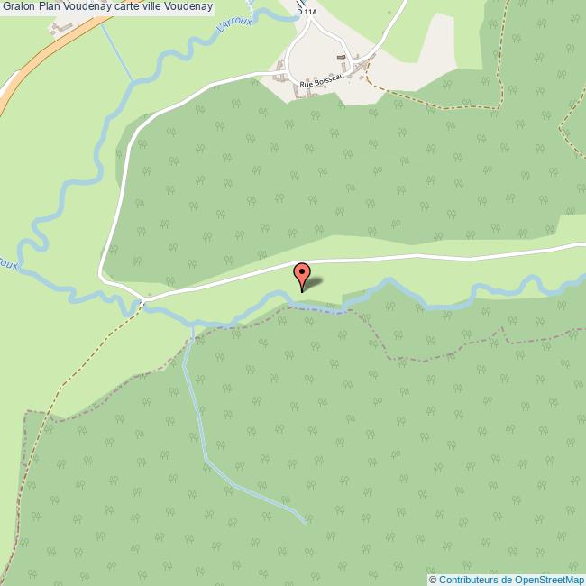 Plan Voudenay carte ville Voudenay