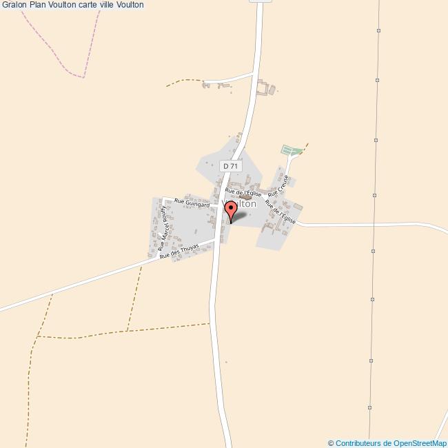 Plan Voulton carte ville Voulton